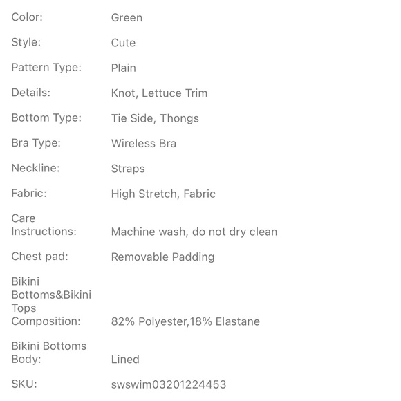 Mint green bikini set. Size small. Brand new!!! Never worn! - Picture 6 of 8